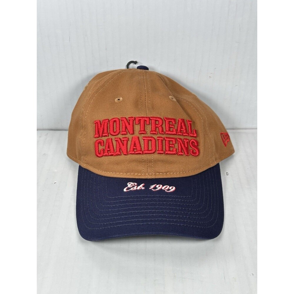 New Era Montreal Canadiens Bronze 9TWENTY Adjustable Strapback Hat Cap NHL